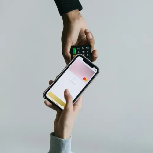 Photo by Ivan Samkov: https://www.pexels.com/photo/a-person-paying-using-a-smartphone-7621140/